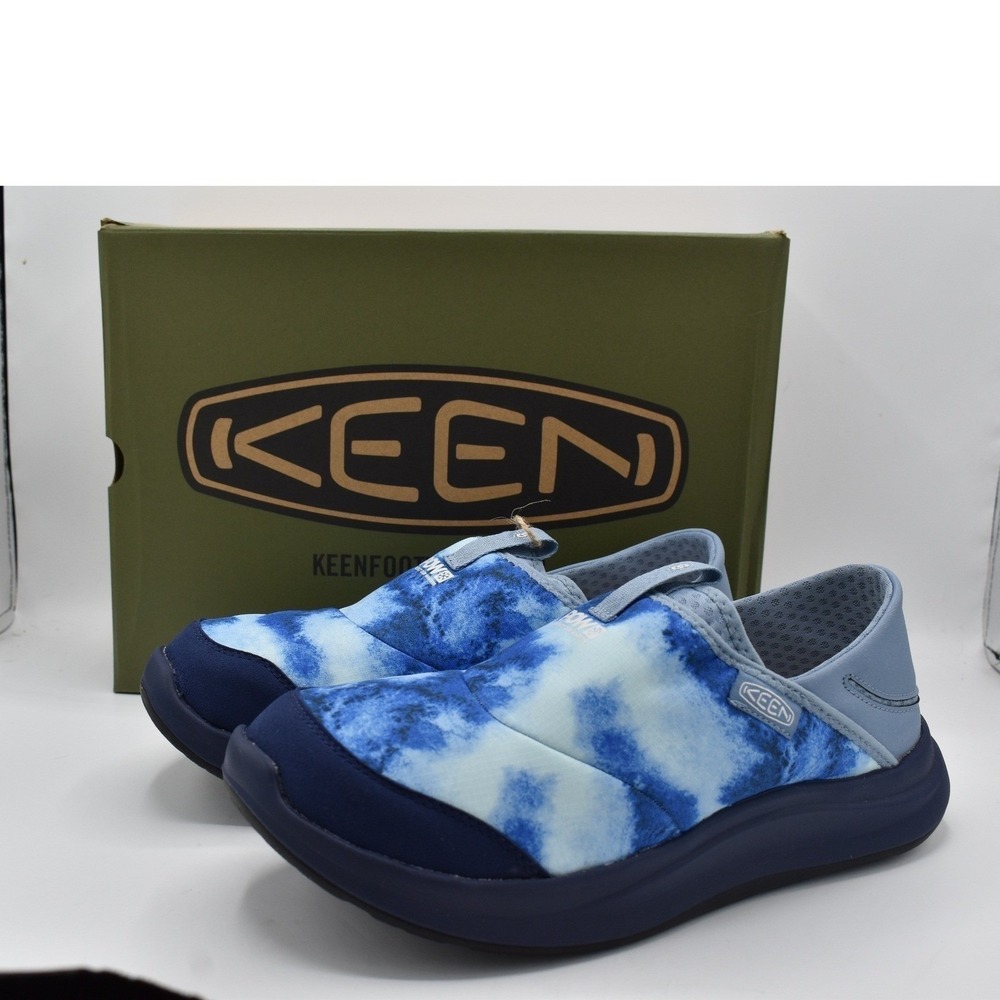 Keen Wyser Slide Mens 13 Glacier Blue Tie Dye POW Collaboration Slippers Shoes